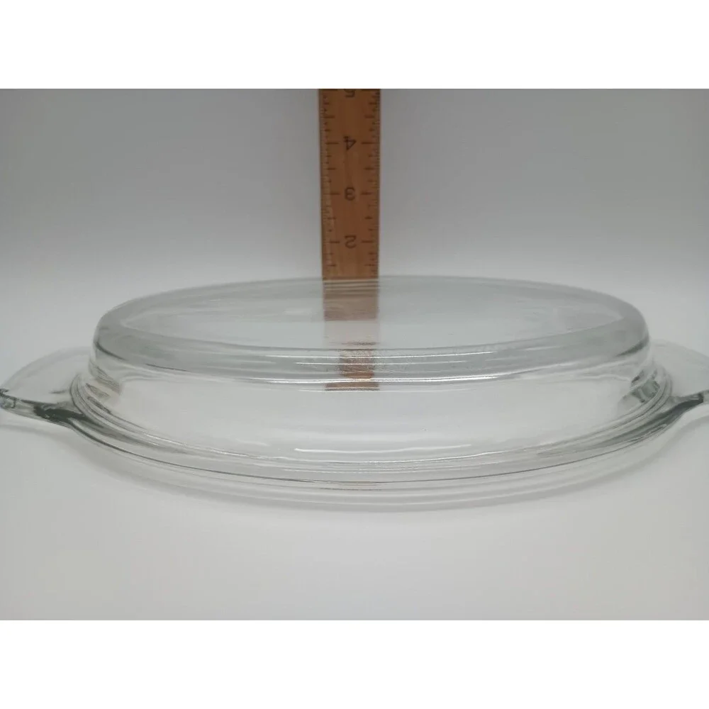 Oval Glass Replacement Lid Handles Casserole Domed 11.25